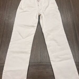 Hollister Women's White Straight Jeans